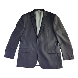 Wilke Rodriguez Gray Modern Fit Two Button Blazer Suit Jacket Mens Size 46L